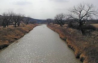 Moreau River in de buurt van Whitehorse
