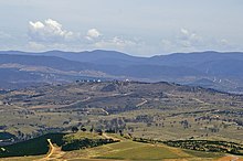 Mount Stromlo visto desde la torre Telstra.