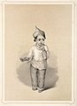 Мусульманская девочка в Индии, одетая в пижаму и курти (литография из Портретов принцев и жителей Индии Эмили Эден, 1844 г.)