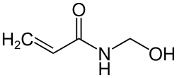Strukturformel von N-(Hydroxymethyl)acrylamid