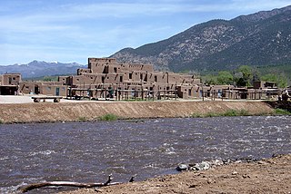 Rio Pueblo de Taos River in New Mexico, USA