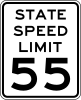 State speed limit: New York (can also read "area", "city", "town", or "village")