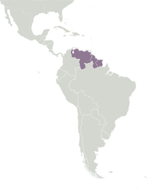 The position of the Guianas in the Neotropical realm in northern South America Neotropic-Northern-South-America.svg