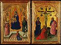 Matrimonio mistico di Santa Caterina e Crocifissione, di Niccolò Buonaccorso (1380)