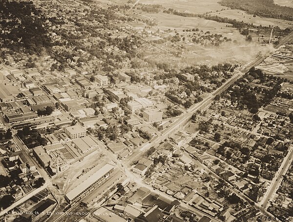 Aerial view of Wilson in 1925