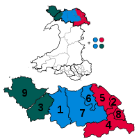 North Wales Senedd region 2021 (cy).svg