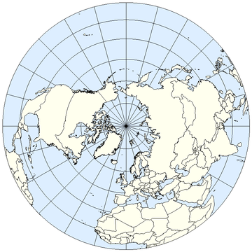 ランベルト正積方位図法