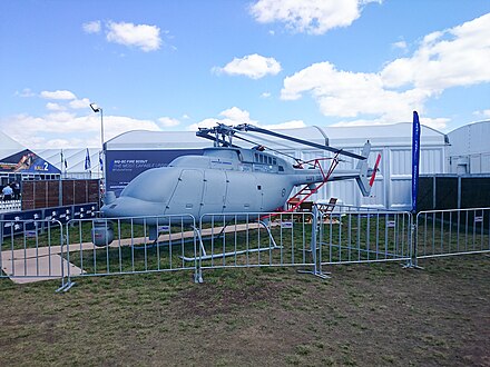 MQ-8C Fire Scout on display at the 2015 Australian International Airshow