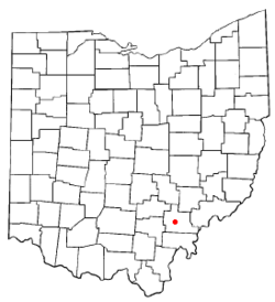 Vị trí trong Quận Athens, Ohio