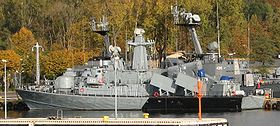 ORP Grom (423) ved flådestationen i Gdynia