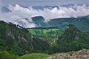 Čeština: Přírodní rezervace Vršatské hradné bralo, okres Ilava