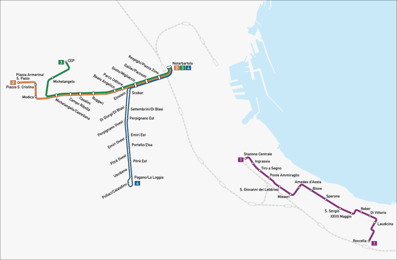 File:Palermo - mappa rete tranviaria.svg