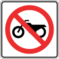 No motorcycles