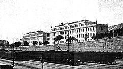 edificios gemelos para oficinas y almacén de comestibles para la Compañía del Norte, Madrid (1906-1907), con J. D. Armagnac