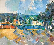 Paul Cézanne - Bir Nehrin Yanında (RISD) .jpg