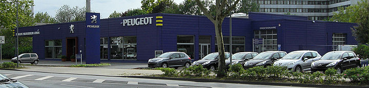 A Peugeot dealership