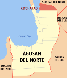 Kitcharao na Agusan do Norte Coordenadas : 9°27'N, 125°35'E