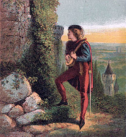 Pictures of English History Plate XXII - Blondel at Richard's Prison.jpg