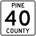 File:Pine County Route 40 MN.svg