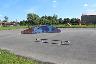 Terrain de skatepark.