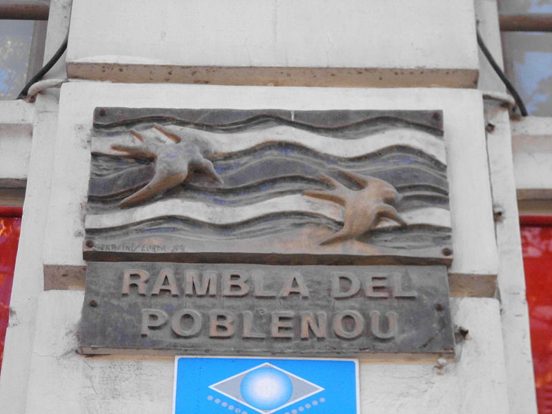 File:Placa Rambla del Poblenou.JPG