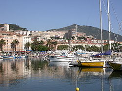 Le port d'Ajaccio.