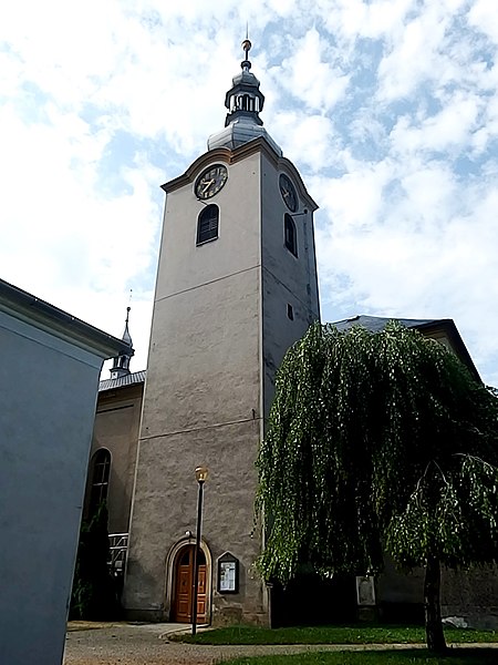 File:Postřelmov, kostel, věž.jpg