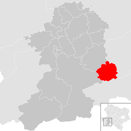 Poloha obce Puchenstuben v okrese Scheibbs (klikacia mapa)