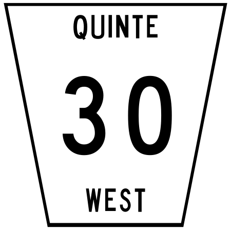 File:Quinte West City Road 30.svg