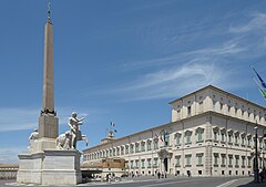 Le palais du Quirinal, à Rome