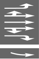 R11 Arrow lane markings