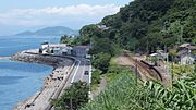 駅遠景（2015年7月）