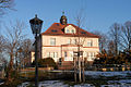 Villa Storchennest; Ehemalige Fabrikantenvilla der Glashütte (heute Taubblindenheim) und Seitengebäude (mit Wohnungen und Remisen)