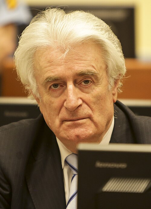 Karadžić at his trial in 2016