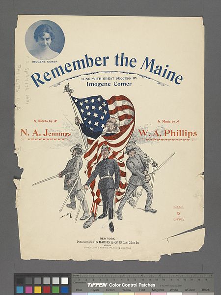Archivo:Remember the Maine (NYPL Hades-667925-1269171).jpg