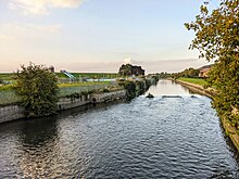 The river viewed from the A110 Lea Valley Road in Chingford