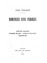 Vignette pour Romances sans paroles (Verlaine)