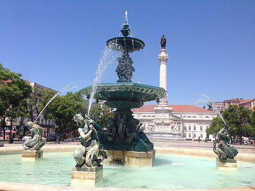 Rossio Square in Lisbon