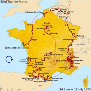 <span class="mw-page-title-main">1976 Tour de France, Stage 13 to Stage 22b</span>