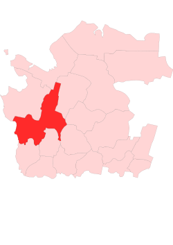 Location of Pļeseckas rajons