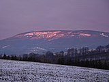 Rudník - pohled na Černou horu z úbočí vrchu Pastvina