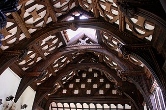 plafond bij Rufford Old Hall in Lancashire