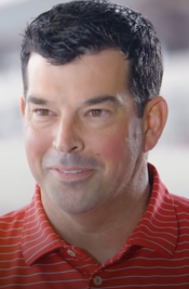 Current head coach Ryan Day, who has led the Buckeyes to two Big Ten Championships Ryan Day 2019.png