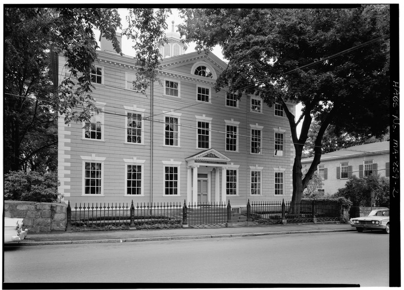 File:SOUTH FRONT, FROM THE SOUTHWEST (1961) - Jeremiah Lee House, 161 Washington Street, Marblehead, Essex County, MA HABS MASS,5-MARB,55-2.tif