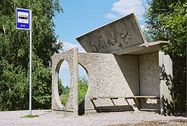 Tempat hentian bas Sala di Saaremaa, Estonia