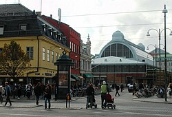 O mercado visto da Östra Hamngatan