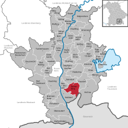 Läget för Samerberg i Landkreis Rosenheim