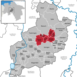 Kaart van Schwaförden
