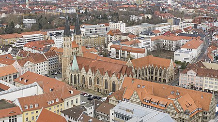 Sankt Martini Braunschweig aerial view