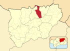 Расположение муниципалитета Сантистебан-дель-Пуэрто на карте провинции